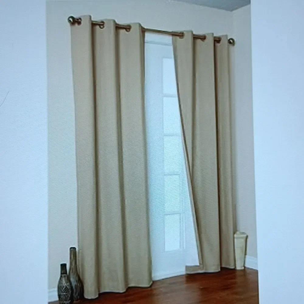 New Thermalogic/Weathermate Khaki Solid Grommet Top Panel Pair 80x72 New